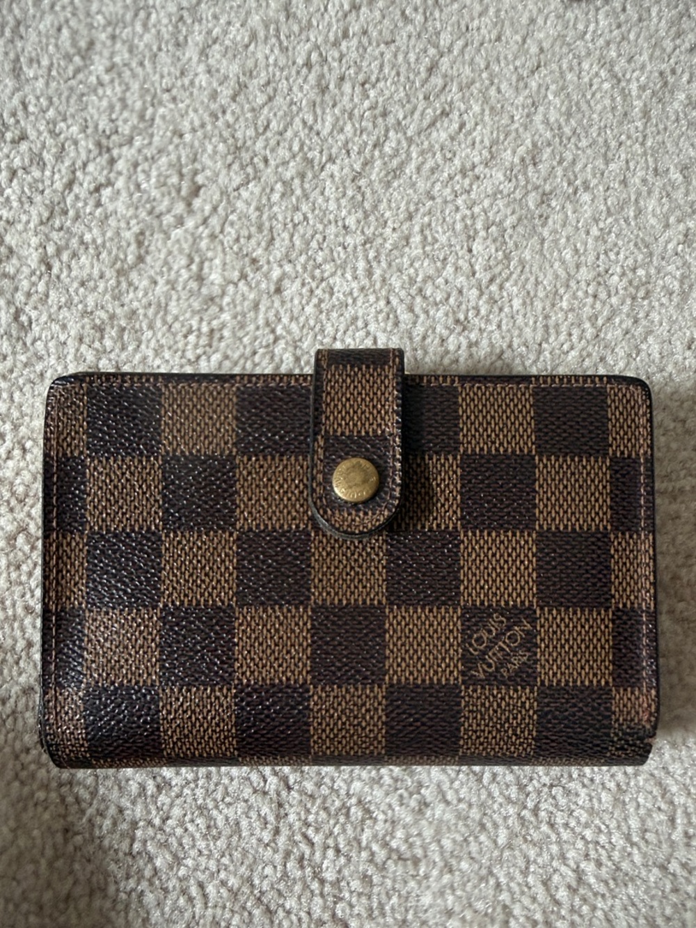 Louis Vuitton Damier Ebene Small Snap Wallet - Brown/Chocolate